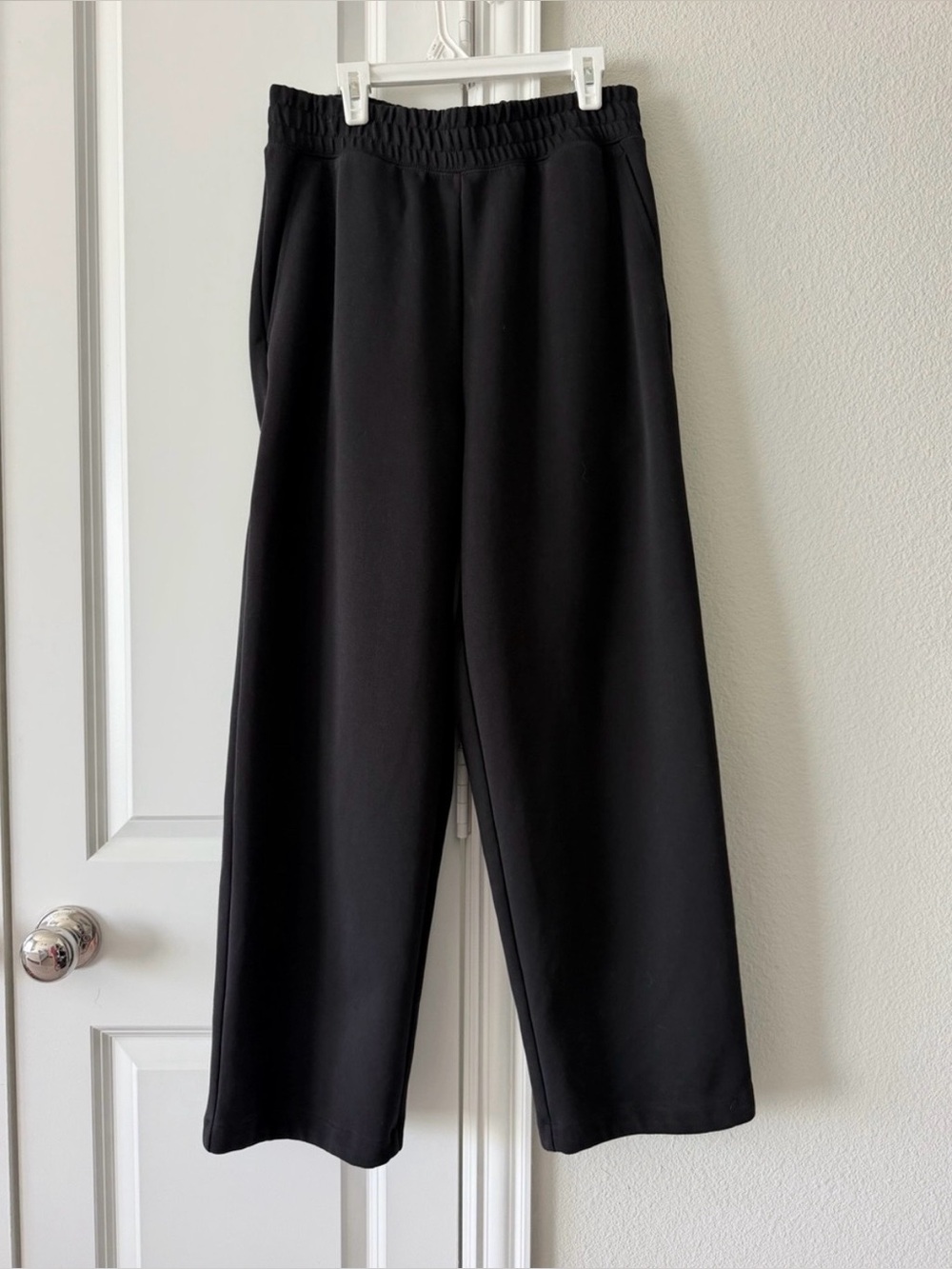Uniqlo C Wide Leg Sweatpants Black Unisex Size XS